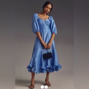 Elegant Blue Maxi Dress